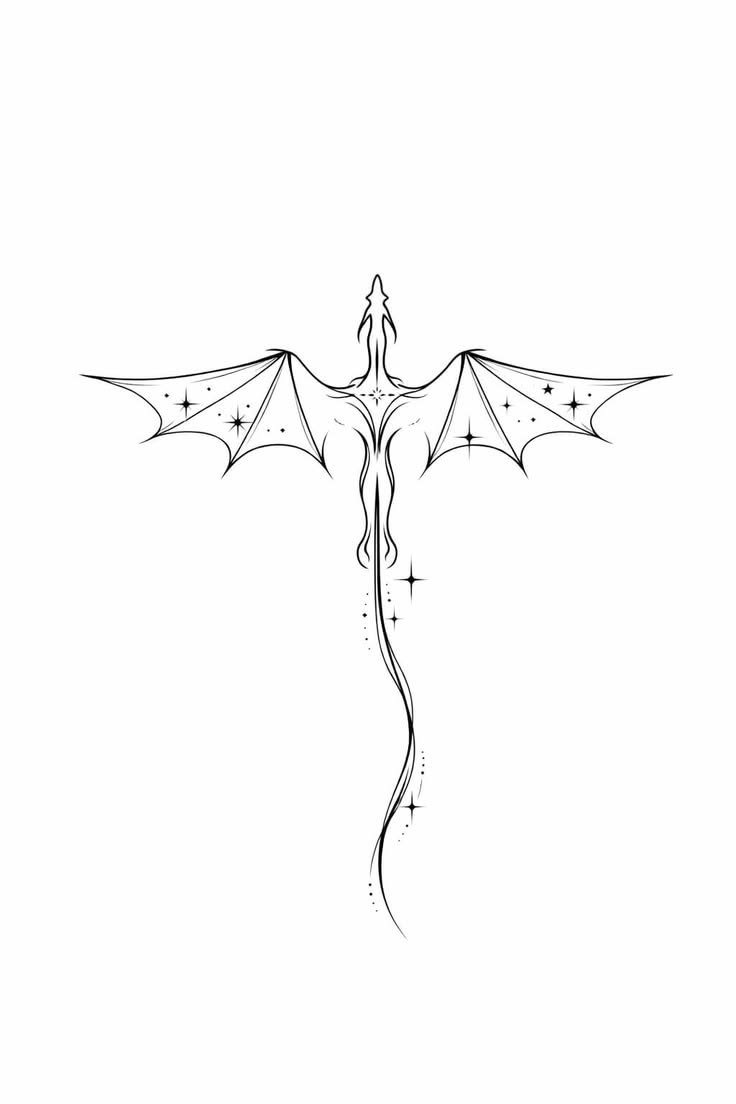 Dragao com Estrelas Fine Line