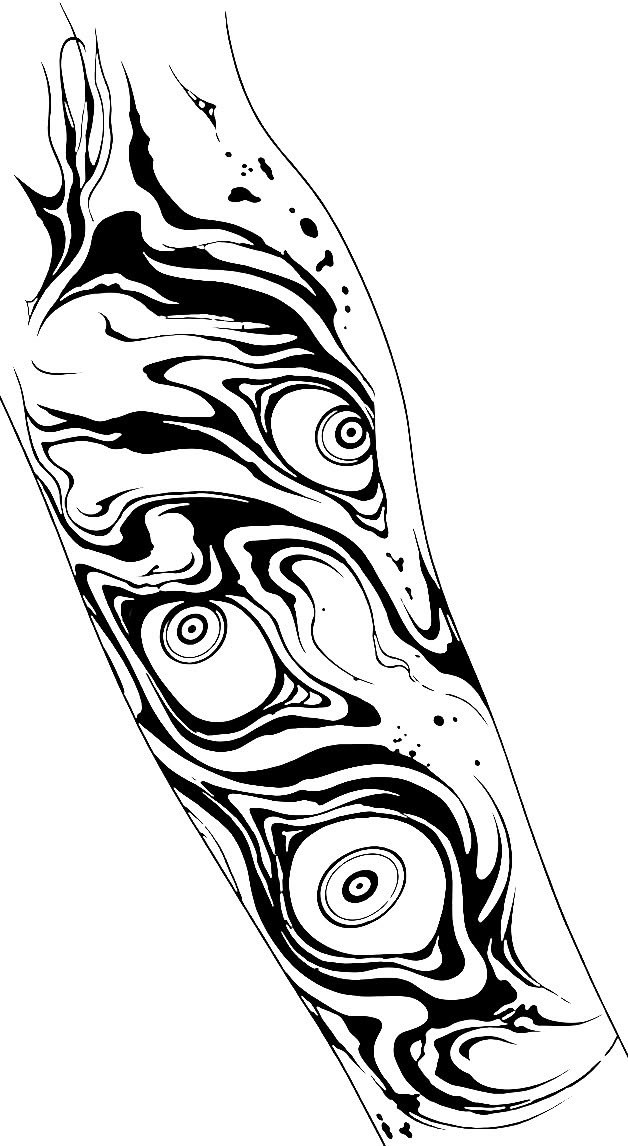 Olhos Orgânicos Blackwork