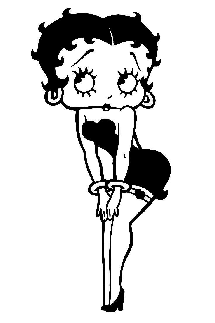 Betty Boop Blackwork